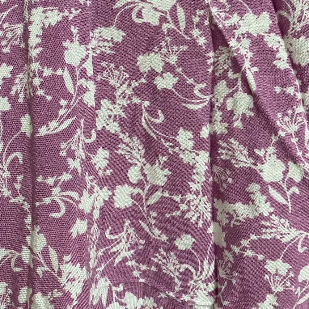 Old Navy Sleeveless Floral Print Dress Girls Size L (10-12) Lavender Soft Fairy